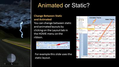 Slide 3 layout from the Stormy Road Ahead presentation deck.