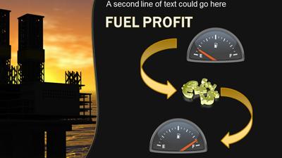 Slide 3 layout from the Sunset Oil Rig presentation deck.