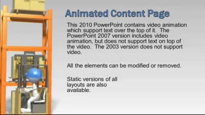 Slide 2 layout from the The Warehouse presentation deck.