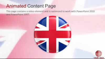 Slide 2 layout from the United Kingdom Flag presentation deck.