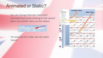 Slide 3 layout from the United Kingdom Flag presentation deck.