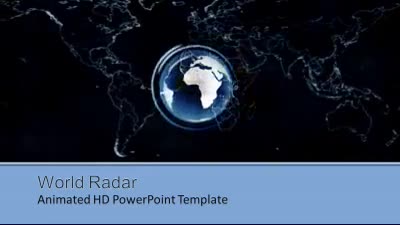 World Radar PowerPoint Template layout preview.