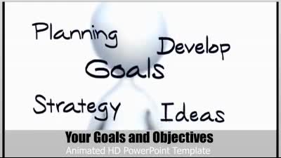 Your Goals And Objectives PowerPoint Template layout preview.