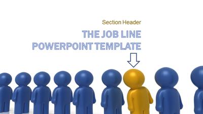 Slide 3 layout from the The Job Line presentation deck.