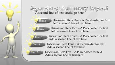 Slide 3 layout from the Bright Idea presentation deck.