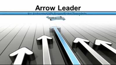 Arrow Leader PowerPoint Template layout preview.