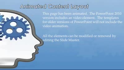 Slide 2 layout from the Head Outline With Gears presentation deck.