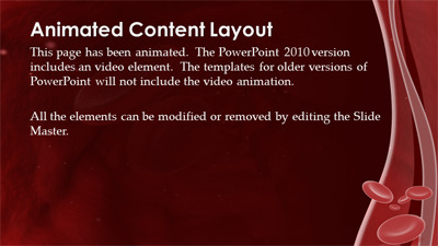 Slide 2 layout from the Red Blood Cell Vein presentation deck.