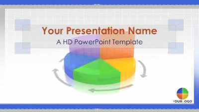 Business Pie Chart PowerPoint Template layout preview.