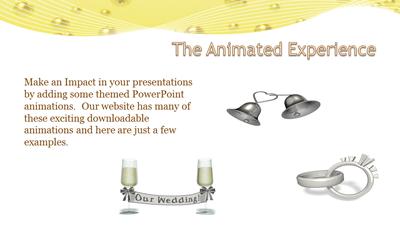 Slide 2 layout from the Champagne Bubbles Celebration presentation deck.