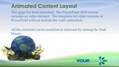 Slide 2 layout from the Green Earth Butterfly presentation deck.