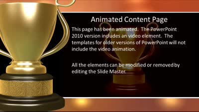Slide 2 layout from the Golden Trophy presentation deck.