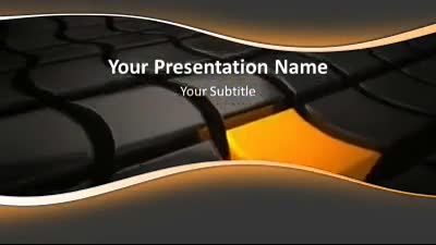 Stand Out On The Wave PowerPoint Template layout preview.