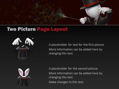 Slide 3 layout from the Magicians Magic Wand presentation deck.