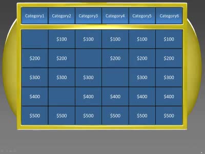 Question Game Show PowerPoint Template layout preview.