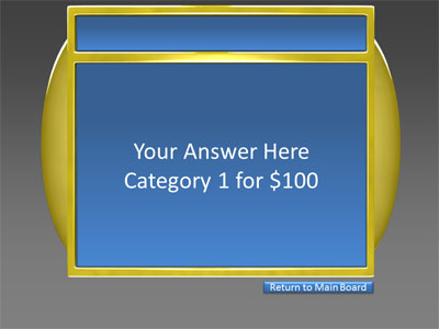 Slide 3 layout preview from the 4 Category Question Game Show deck.