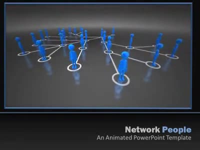 Network People PowerPoint Template layout preview.