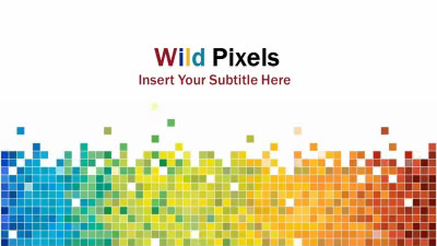 Wild Pixels PowerPoint Template layout preview.