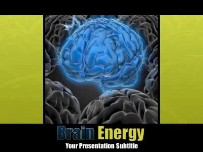 Brain Energy PowerPoint Template layout preview.