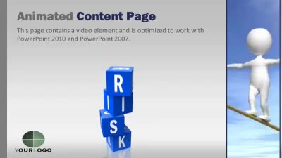 Slide 2 layout from the Risky Tightrope presentation deck.