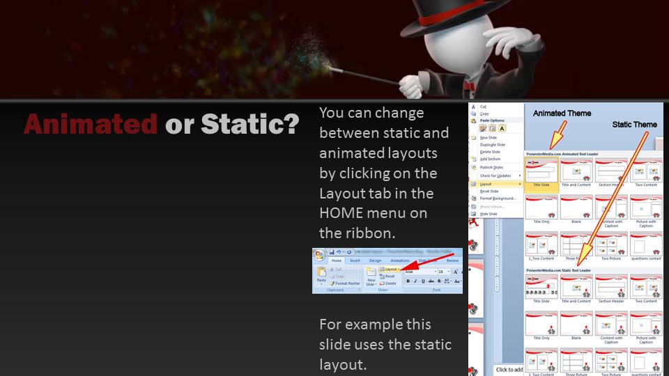 Slide 3 layout from the Magicians Wand presentation deck.