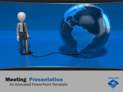 Global Inflation PowerPoint Template layout preview.