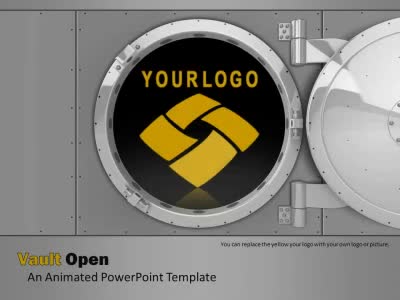 Slide 1 layout preview from the Open Vault deck, optimized for corporate facility safety compliance.
