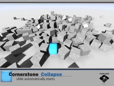 Slide 1 layout preview from the Cornerstone Collapse deck, optimized for seasonal marketing campaigns.