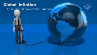 Slide 1 layout preview from the Global Inflation deck, optimized for global supply chain logistics.