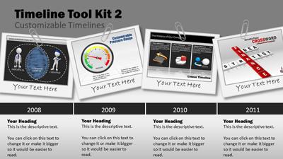 Timeline Tool Kit 2 PowerPoint Template layout preview.