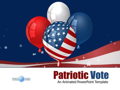 Slide 3 layout from the Patriotic Vote presentation deck.