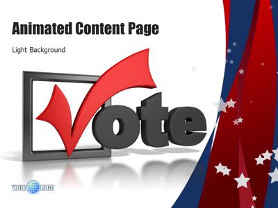 Slide 4 layout from the Patriotic Vote presentation deck.