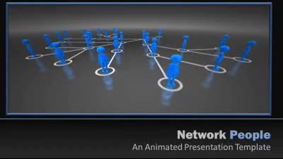 Network People PowerPoint Template layout preview.