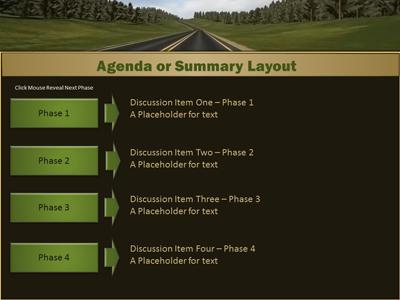 Slide 3 layout from the Road Trip presentation deck.