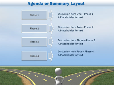 Slide 3 layout from the Crossroads Decision presentation deck.