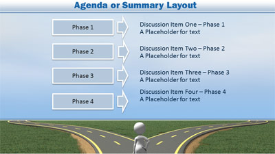 Slide 2 layout from the Crossroads Decision presentation deck.