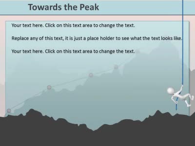 Slide 3 layout from the Towards The Peak presentation deck.