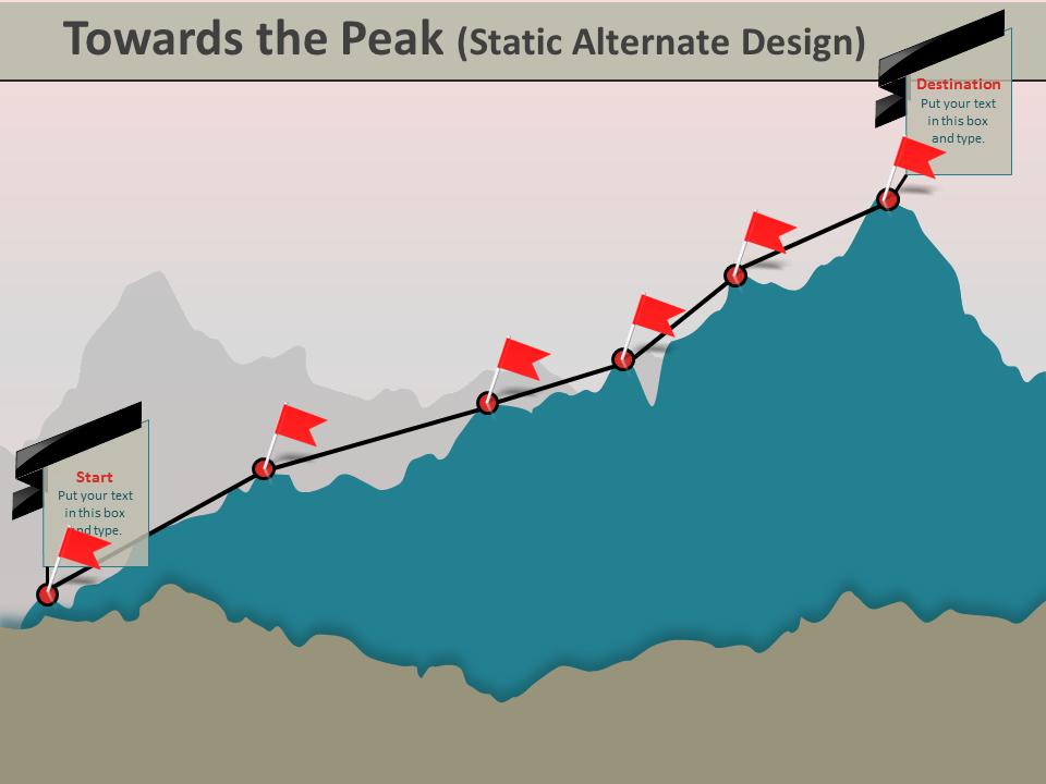 Slide 4 layout from the Towards The Peak presentation deck.