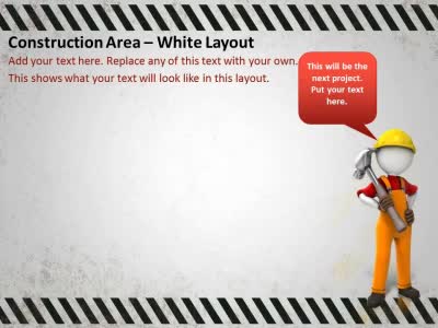 Slide 3 layout from the Construction Area Tool Kit presentation deck.