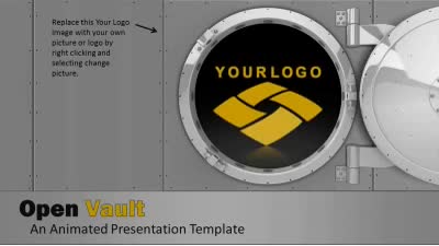 Slide 1 layout preview from the Open Vault deck, optimized for corporate facility safety compliance.