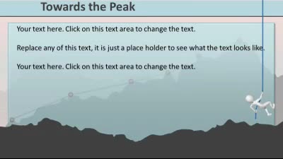 Slide 3 layout from the Towards The Peak presentation deck.
