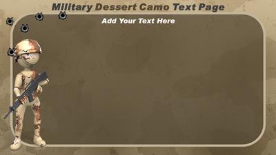 Slide 2 layout from the Military Camo presentation deck.