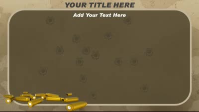 Slide 3 layout from the Military Camo presentation deck.