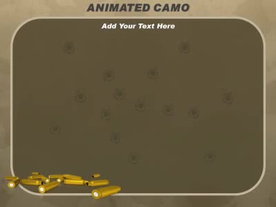 Slide 3 layout from the Military Camo presentation deck.