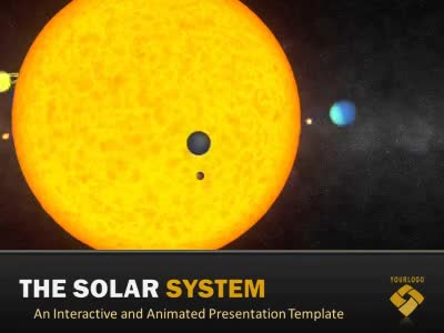 Solar System PowerPoint Template layout preview.