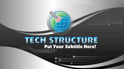 Tech Structure PowerPoint Template layout preview.