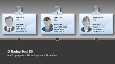 Slide 2 layout from the Id Badge Tool Kit presentation deck.