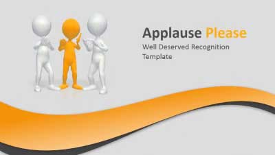Slide 1 layout preview from the Applause Please deck, optimized for corporate project kickoff meetings.