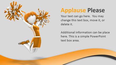 Slide 3 layout preview from the Applause Please deck.