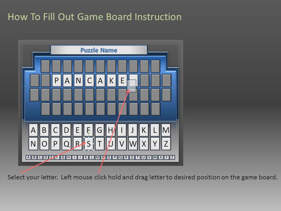 Slide 2 layout from the Guess The Word Game Show presentation deck.